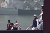 Three Indian Navy warships commissioned in Mumbai