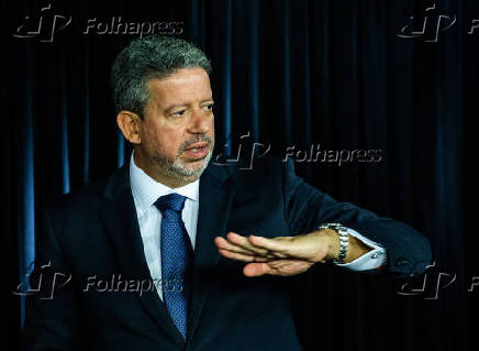 O deputado federal Arthur Lira (PP-AL), durante entrevista  Folha e ao UOL em Braslia