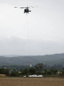 Preparations for flooding in Austria