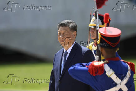 BRASILIA, O VISITA DO PRESIDENTE DA CHINA, XI JINPING, AO PRESIDENTE LULA