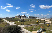 FILE PHOTO: Storage tanks and gas-chilling units are seen at Freeport LNG