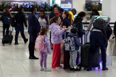 The day before Thanksgiving travel at LaGuardia Airport in the Queens borough of New York City