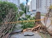 Chuva causa estragos em Cajamar (SP)