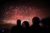 Fireworks display at Trump National Golf Club Washington DC in Sterling