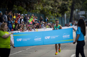 El brasileo Johnatas Cruz y la venezolana Magaly Garca ganan el Maratn CAF 2025