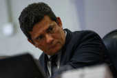 O ministro da Justia, Sergio Moro, participa de audincia pblica na CCJ do Senado