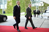 German Chancellor Scholz and NATO Secretary-General Stoltenberg hold a press conference at the Chancellery in Berlin