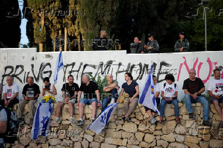 Protest against Israeli PM Netanyahu's government, in Jerusalem