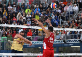 Dupla brasileira do vlei de praia Andr e Jorge nas Olimpiadas