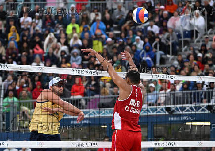 Dupla brasileira do vlei de praia Andr e Jorge nas Olimpiadas