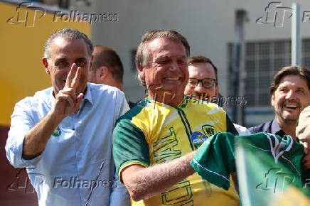 SAO JOSE DOS CAMPOS, SP, 01.10.2024-BOLSONARO PARTICIPA EM ATO DE CAMPANHA ELEITORAL