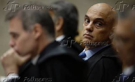 Alexandre de Moraes durante sesso no plenrio do STF