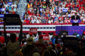 Campaign stop for Republican presidential nominee and former U.S. President Donald Trump in Macon