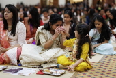 Diwali celebrations at Neasden Temple in London