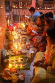 Hindu devotees take part in Rakher Upobash ritual, in Dhaka