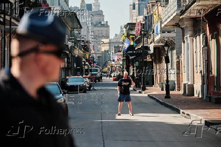 Aftermath of a car ramming into crowd in New Orleans