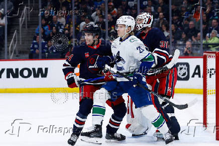 NHL: Vancouver Canucks at Winnipeg Jets