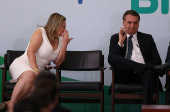 Bolsonaro e a deputada Joice Hasselmann (PSL-SP)