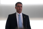 O senador Flvio Bolsonaro (sem partido-RJ) 