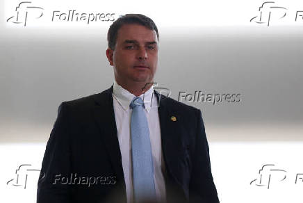 O senador Flvio Bolsonaro (sem partido-RJ) 