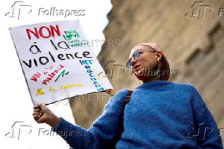 FILE PHOTO: Protest to mark the International Day for Elimination of Violence Against Women, in Avignon