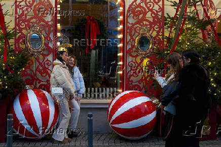 Christmas decorations in Bucharest