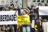 Manifestao por bairros mais seguro da zona sul de SP