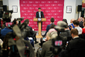 Prime Minister Rishi Sunak gives a speech on welfare reform, in London