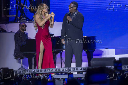 Show da cantora Mariah Carey em So Paulo.