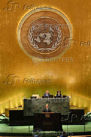 UK Prime Minister Keir Starmer attends the 79th United Nations General Assembly