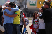 Brazilian citizens arrive from Lebanon in Sao Paulo