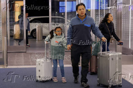 The day before Thanksgiving travel at LaGuardia Airport in the Queens borough of New York City