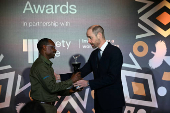 Britain's Prince William attends the ceremony for 12th annual Tusk Conservation Awards, in London