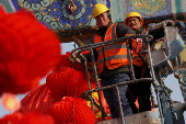 Preparations before Lunar New Year celebrations, in Beijing