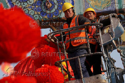 Preparations before Lunar New Year celebrations, in Beijing