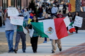 Protest against the Trump Administration's immigration and deportation sweeps in Georgia