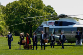 U.S. President Joe Biden returns to the White House in Washington