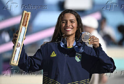 Rayssa ganha o bronze no skate nos Jogos de Paris