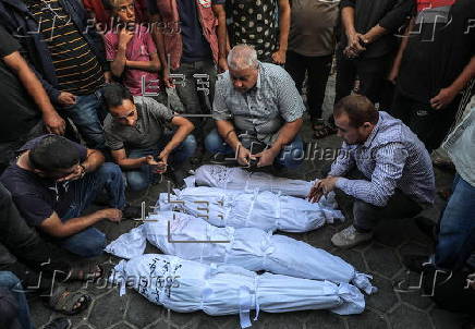 A Palestinian mother and her children killed following fresh Israeli strikes in central Gaza Strip