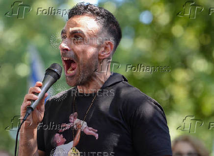 Pro-Israel rally nearly one year after Hamas' October 7 attack, in New York City