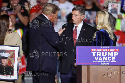 Republican presidential nominee and former U.S. President Donald Trump campaigns in Henderson