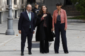 La reina doa Letizia preside el acto de entrega de la XIV edicin de los Premios Luis Carandell de periodismo parlamentario.