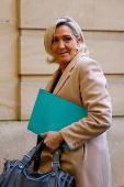 French PM meets the parliamentary leader of the RN party Marine Le Pen in Paris