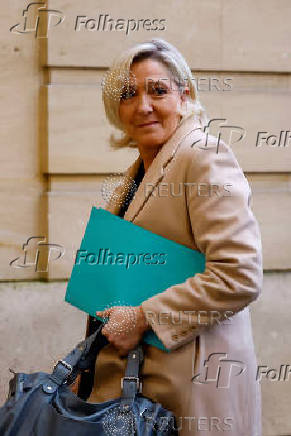 French PM meets the parliamentary leader of the RN party Marine Le Pen in Paris