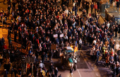 Protesters in Valencia call for regional leader Mazon to resign, in Valencia