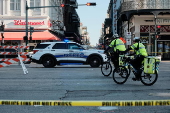 Aftermath of a car ramming into crowd in New Orleans