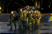 Swedish troops of NATO Multinational Brigade Latvia arrive in Riga port