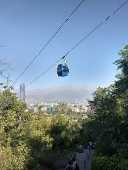 Telefrico de Santiago, no Cerro San Cristbal, na capital do Chile