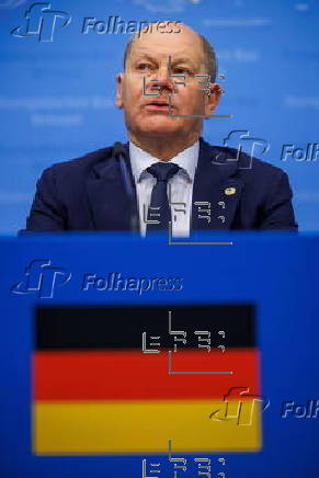 German Chancellor Scholz's press conference at Special EU Summit in Brussels