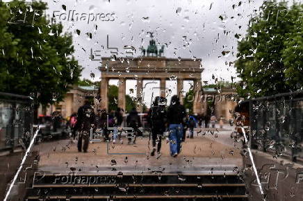 Rainy weather in Berlin